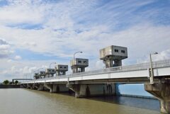 児島湾締切堤防