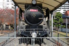 岡山市下石井公園　蒸気機関車