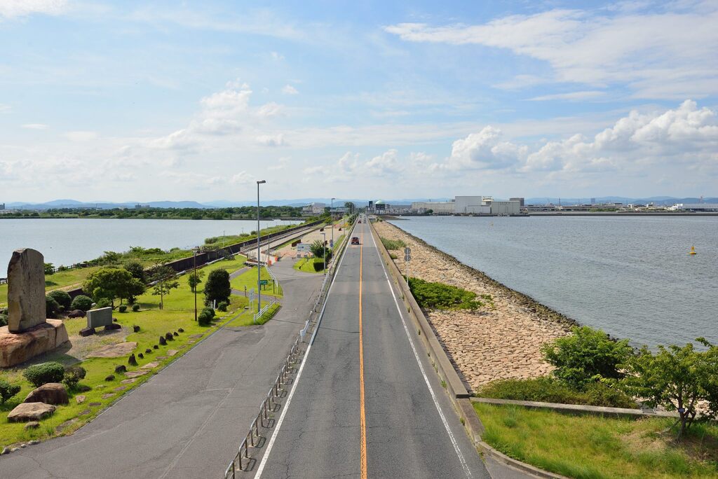 児島湾締切堤防