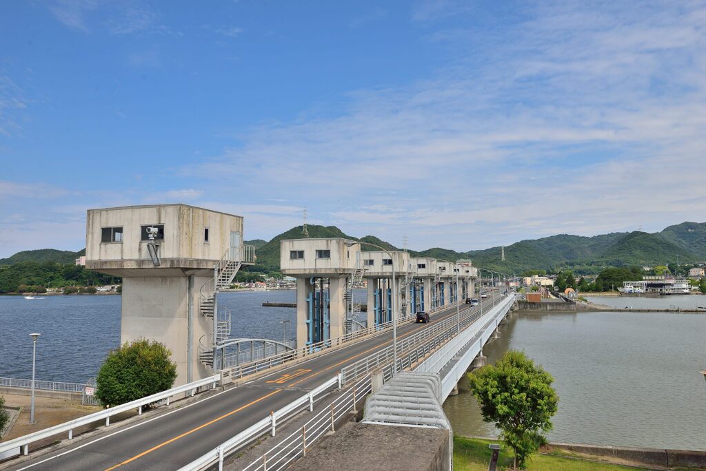 児島湾締切堤防