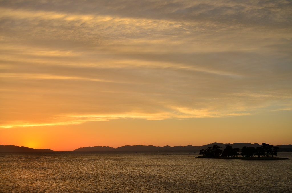 宍道湖の夕日
