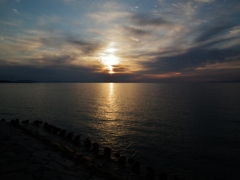 東瀬戸の夕日