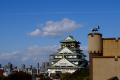 洋館と城