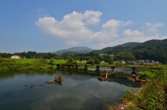 沈下橋のある風景