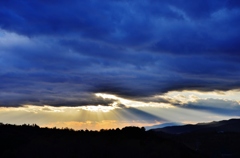 夕暮れ青雲