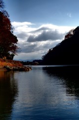 秋終の保津峡