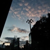 都会の夕焼け