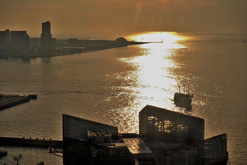 大阪港夕