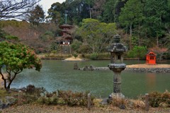 灯篭と三重塔