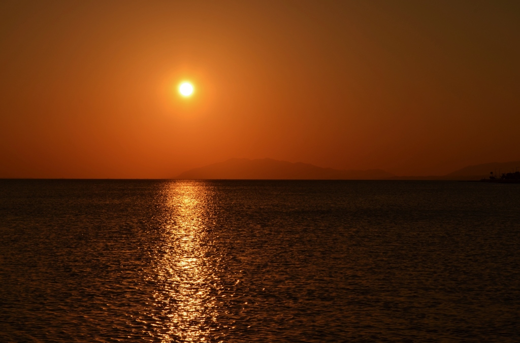 宍道湖の夕日