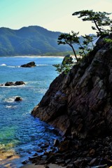 山陰海岸ジオトープ/北斎風
