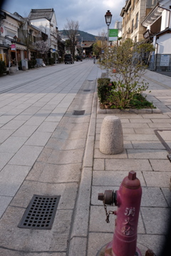 寺への道
