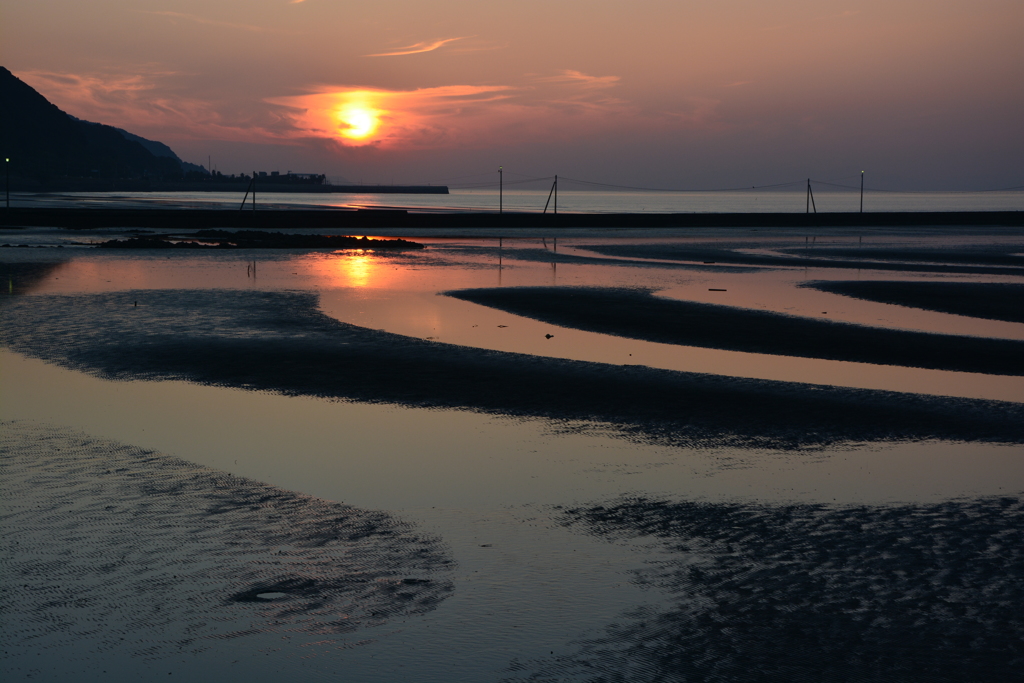 御興来夕景