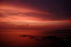 静まりの夕海