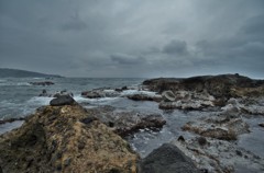 日本海春景色