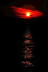 夕日