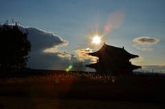夕暮れの朱雀門