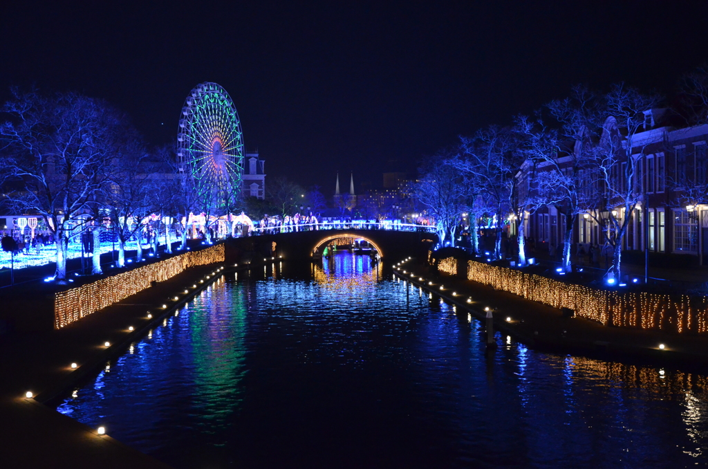 電飾の街