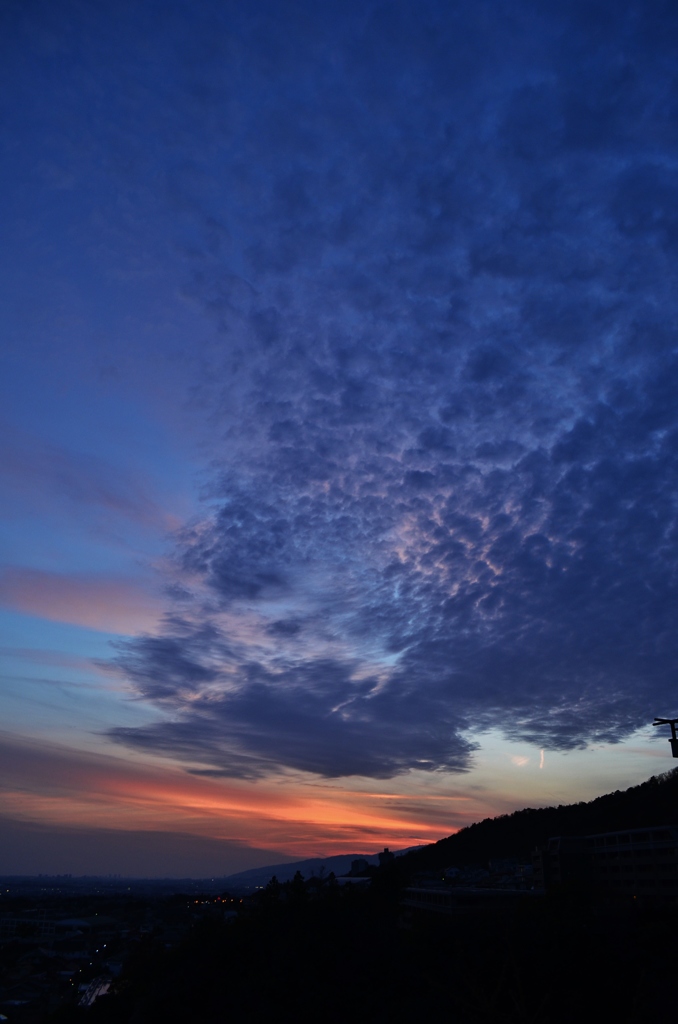 冬の夕空