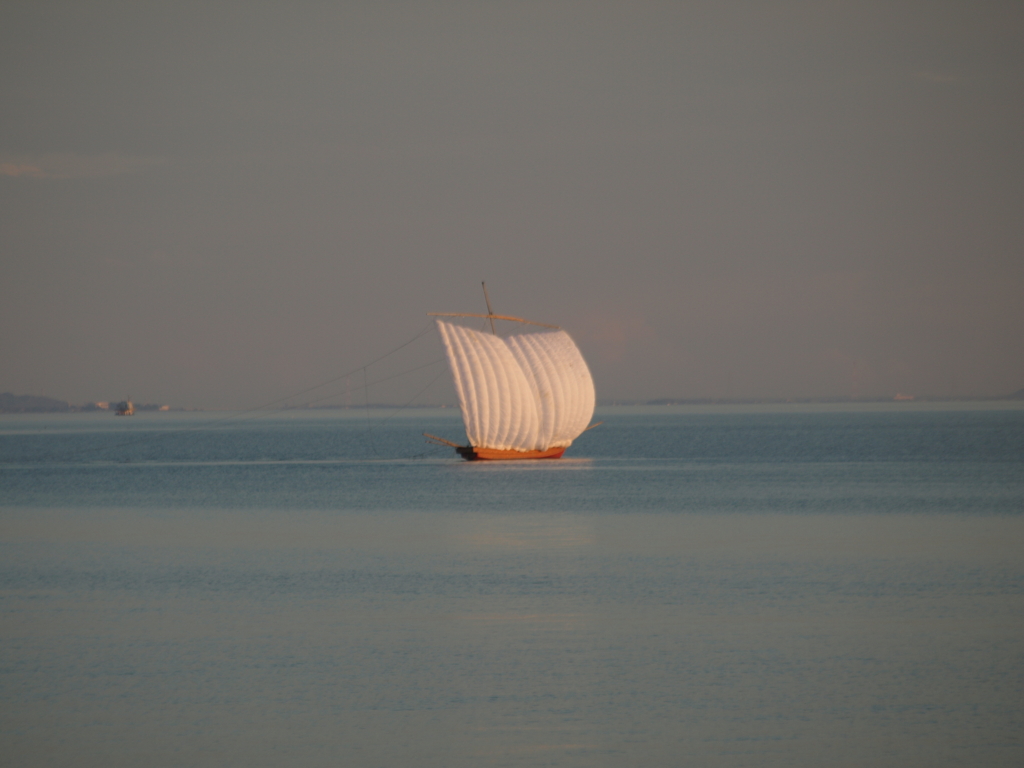 帆引き船　霞ヶ浦　帆曳船