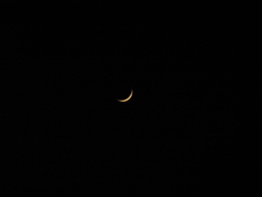 2021/01/16　三日月　 Crescent Moon
