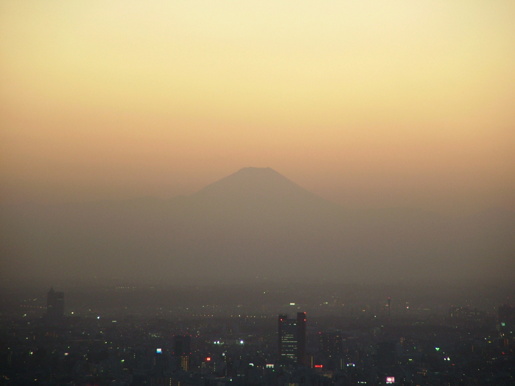 富士山を六本木ヒルズ森タワーから　DSCF5808