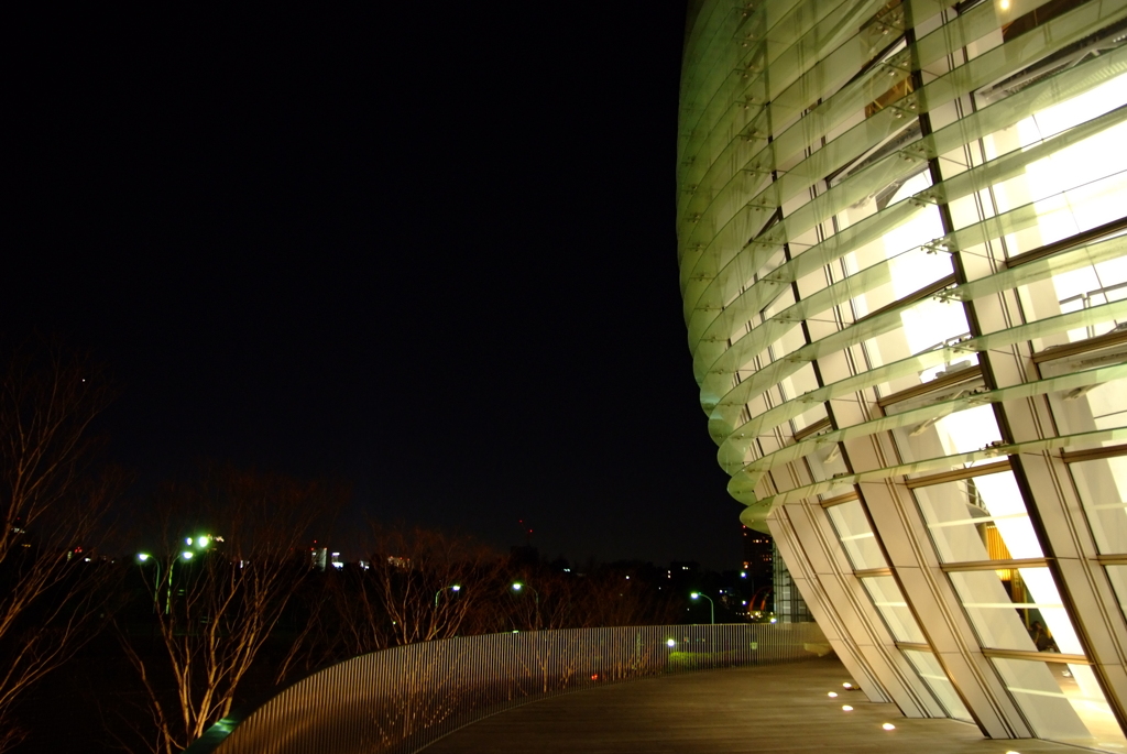 ガラスの曲面建築　国立新美術館　2007