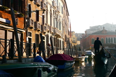 ヴェネチアの朝の風景