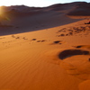 サハラ砂漠の日の出