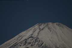 月明かりの富士山