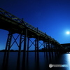 月夜の鶴の舞橋