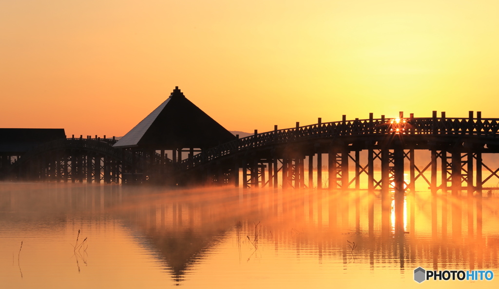 朝陽の鶴の舞橋