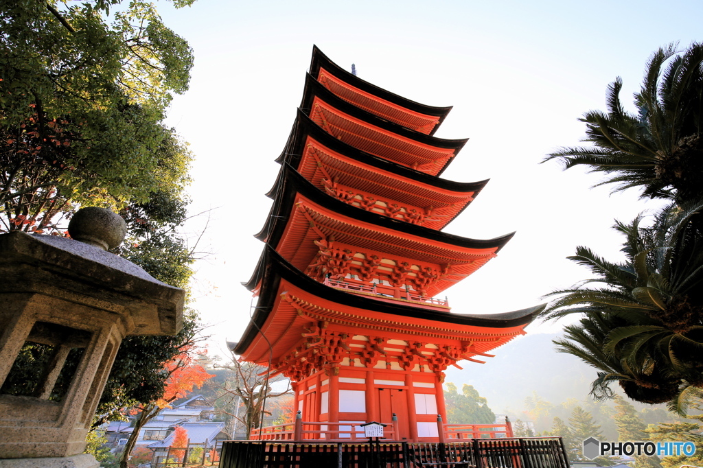 厳島神社五重塔