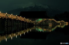 夜に鶴の舞橋2017