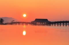 津軽富士見湖の夜明け2014