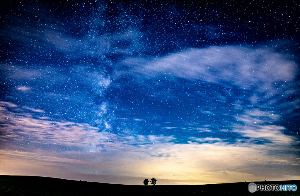 美瑛の夜空