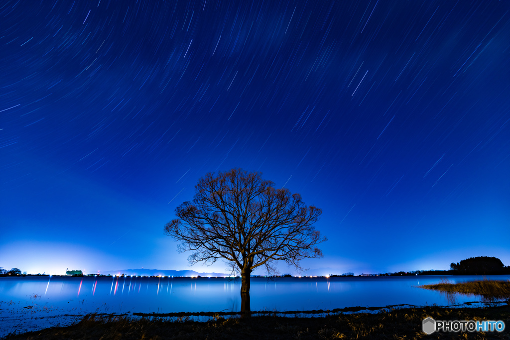 星降る津軽富士見湖