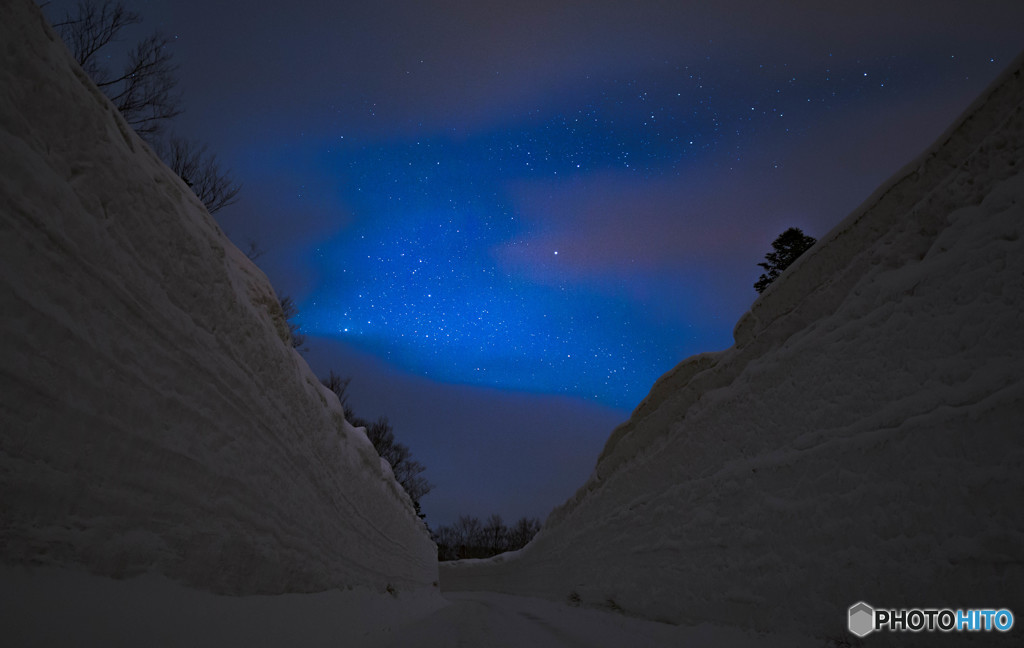 僅かな星空