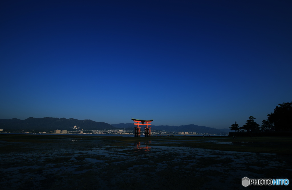 宮島の朝