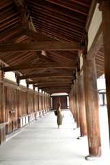 法隆寺にて
