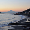 日暮れの稲村ケ崎