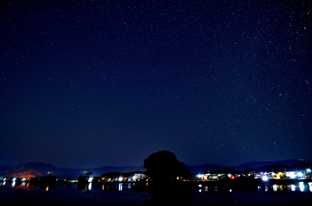 夜空の中の古墳