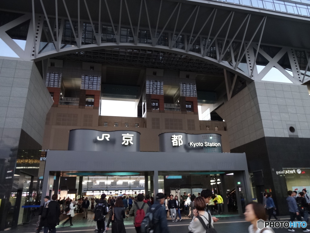 夕方の京都駅