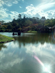 玄宮園より彦根城