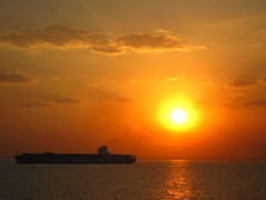 夕日