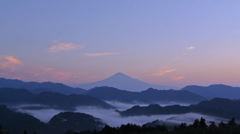 富士と雲海