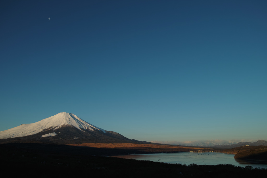 空　月＋富士＋南ア