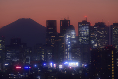 夕富士