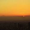 東京の夕日