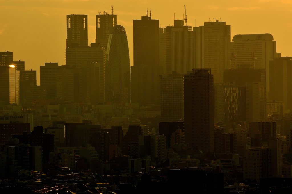 都市の夕景